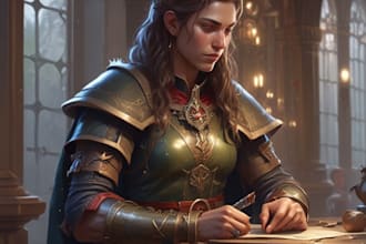 make your amazing dnd, dd character for you