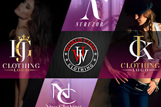 make custom logo design for fashion brands and apparel