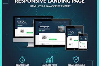 create a responsive landing page
