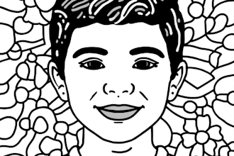 create color by number page for children in vector