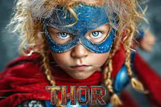 make yourself, your kids or your friends into super hero