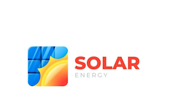 design a clean and modern solar energy logo