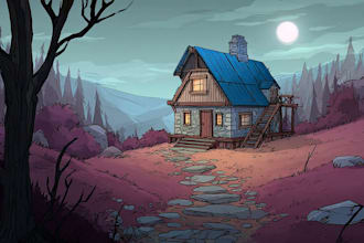 draw cartoon background or illustration for your needs