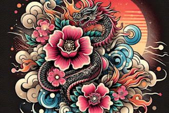 design a chinese or japanese calligraphy tattoo for you