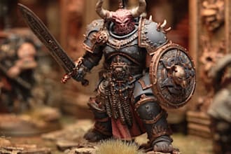 make a warhammer 40k character art