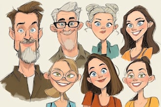 draw caricatures from photos