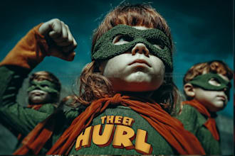 craft yourself, your kids or your friends into super hero