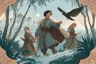 draw fantasy illustrations and covers