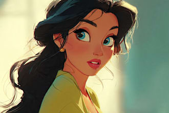 do disney cartoon portrait