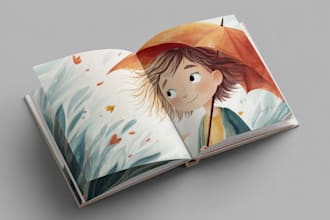 chrismas children book illustration holiday kids