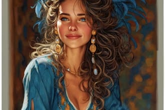 paint a realistic conceptual or fantasy digital portrait