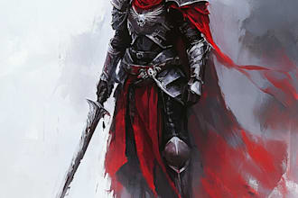 desing a warhammer 40k character illustration