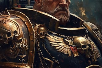 draw you as your favorite space marine chapter 40k warhammer