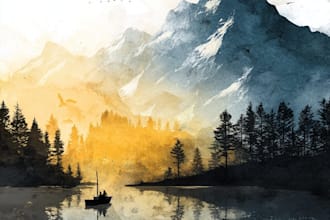 paint watercolor illustration and watercolor art