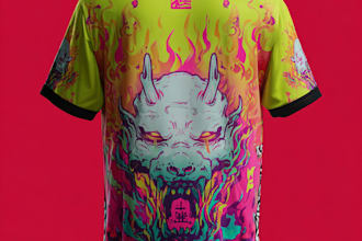 create a custom graphic streetwear t shirt design
