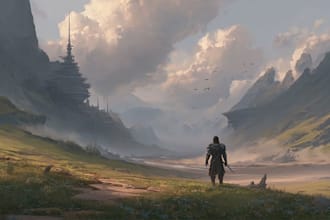 create game concept art for characters, environment