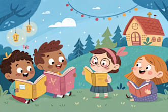 llustrate children story book illustration children story book illustration