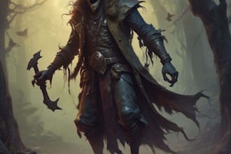 do dark fantasy art illustrations in a painterly style
