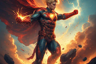 create a super hero comic character