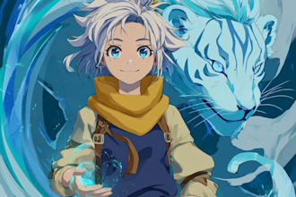 create anime character design