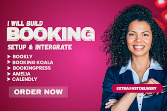 build setup and integrate booking koala bookly calendly amelia booking press
