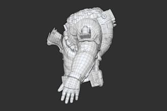 do clean retopology and uv mapping for your 3d character