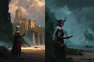 design original game environments and concept art