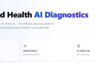 develop a specific diabetes and retinopathy ai analysis web application