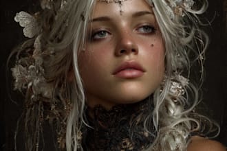 paint semi realistic fantasy art