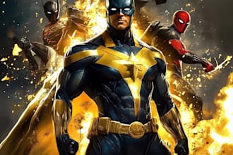 customized you in a superhero famous character
