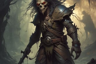 fantasy horror and fantasy horror character