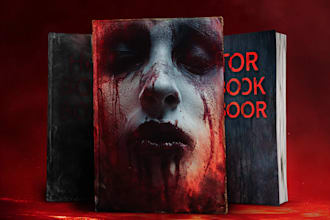 create horror fantasy book covers or ebook design