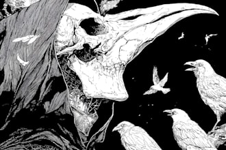 draw amazing dark art scifi and viking style