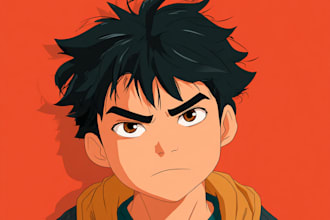 create a kawaii anime character artwork