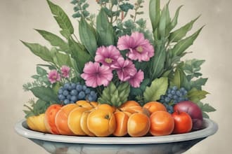 paint a botanical watercolor illustration