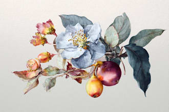 design botanical wallpaper, mural for your space