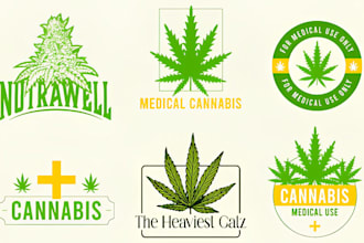 design a professional cannabis, weed or medical marijuana logo