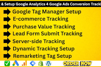 setup google analytics 4, ga4, and tag manager