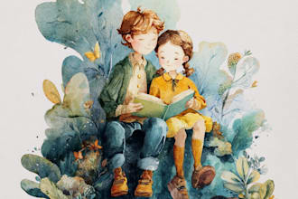 chrismas children book illustration holiday kids