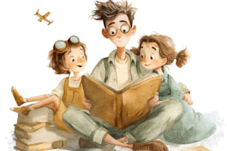 create christmas children book illustrations