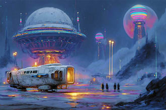 design unique futuristic and sci fi artwork
