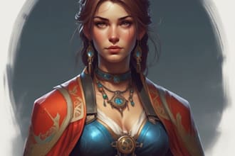 character concept art and character design