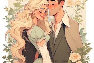 do couple portrait illustration