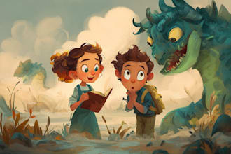 draw children illustrations for books