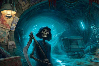 do sci fi horror and fantasy scene concept art illustrations