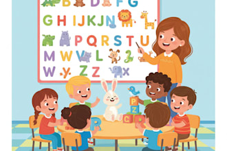 create consistent characters children storybook illustration