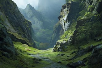 paint an environmental concept art
