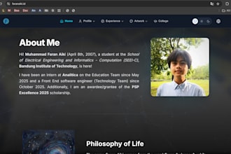 create a personalized website as a portfolio