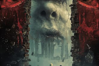 illustrate a haunting horror book cover