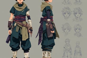 create 2d character design